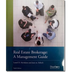 Textbook for Broker Post License Course- Real Estate Brokerage: A Management Guide. 10th Edition