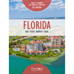 Textbook for Broker Pre-License Course- Florida Real Estate Broker's Guide. NEW 8th Edition For Year 2025